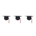 thumbnail image 1 of Minnieouse Academic Hat Academy Souvenir Caps Decoration Supplies Bachelor Cosplay Fringe Ornament School Pendent Hat Headgear Graduation Type1 NO1, 1 of 6