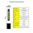 thumbnail image 7 of Water Multifunctional TDS Water Testing Pen Household Water Quality Testing Tool Portable Water Hardness Impurity Quick Detector, 7 of 7