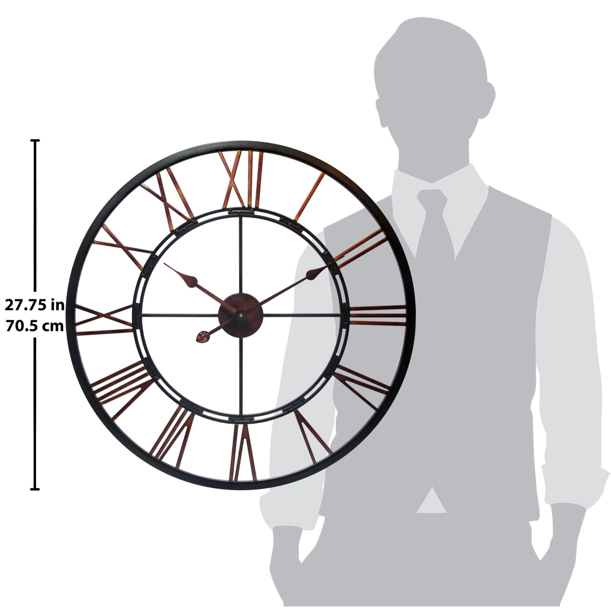Infinity Instruments Metal Fusion Wall Clock