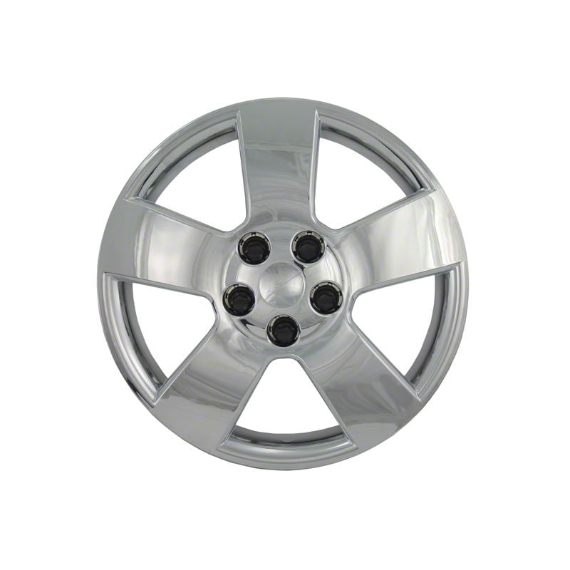 Set of 4 Silver 16 Inch Aftermarket Replacement Hubcaps with Bolt On Retention System IWC459//16S by IWC Part Number