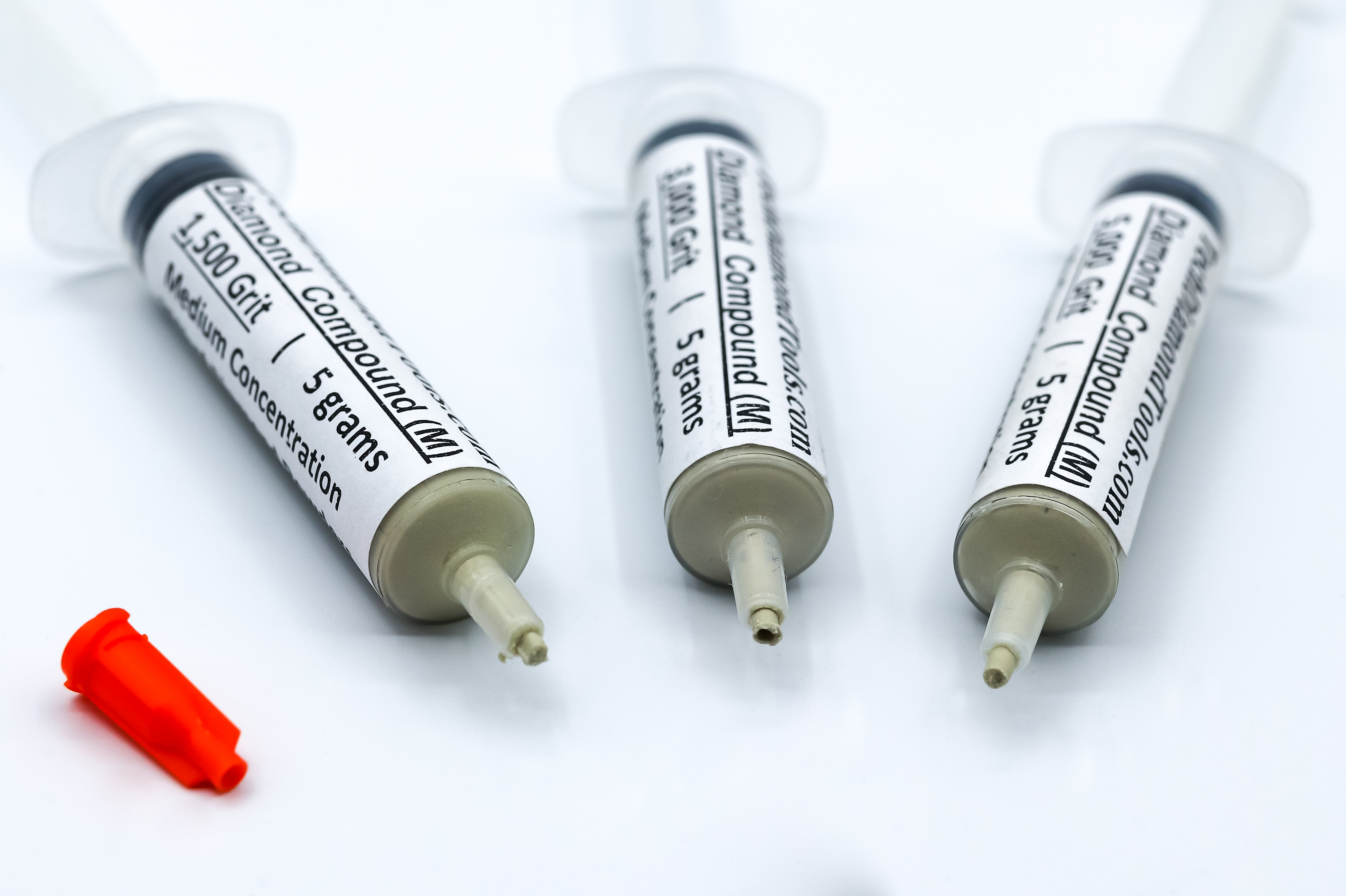 TechDiamondTools Diamond Polish Paste Set of 3 Syringes X 5 Grams (M