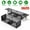 Black, variant on Moclever 2Pcs 2-Door Humane Live Rat Trap Galvanized Iron Rodent Trap Cage Reusable for Home Garden Farm Warehouse, 15.35x4.72x3.94in
