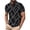 Black-C, variant on Men's Short Sleeve Tees Lapel Button Down Print Pullover Tops Summer Casual Stylish T Shirts Slim Fit (XL, Black)