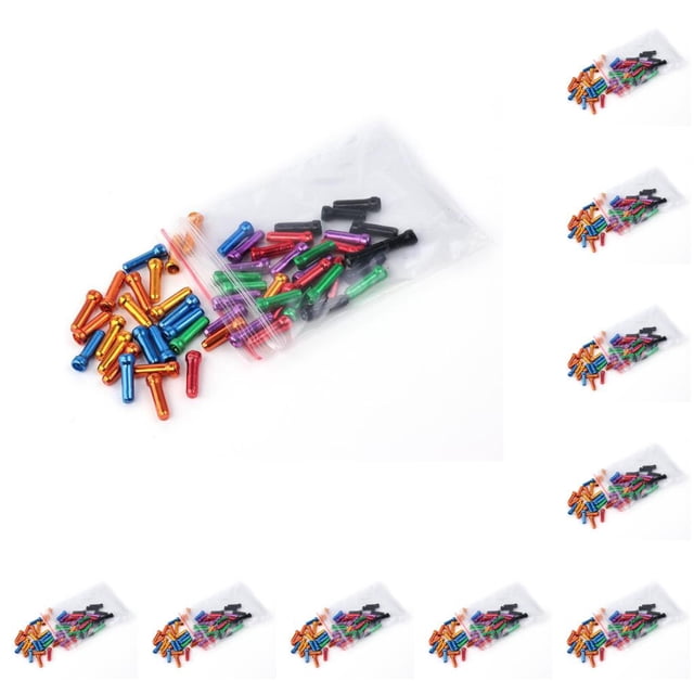 Sonducket Paquete de 50 cables de freno para bicicleta de montaña, tapas traseras de repuesto para cambio de marchas MTB, mangas de línea, Type1 NO1