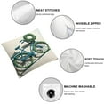 thumbnail image 4 of Blue Bicycle with Linen Throw Waist Pillow Case Decorative Cushion Cover Winter Outdoor Decor Pillows for Sofa Couch Pillowcases, 4 of 6