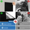 thumbnail image 4 of Magnetic Blackout Window Cover No Drill Cuttable 100% Black Out Windows Film Room Darkening Shades Traceless Removeable 51x57 inch, 4 of 9
