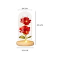 thumbnail image 3 of ⚡ Big Sale ! Eternal Flower Simulation Rose Glass Cover Decoration LED Creative Night Light Gift For Girlfriend On Valentine's Day, 3 of 7