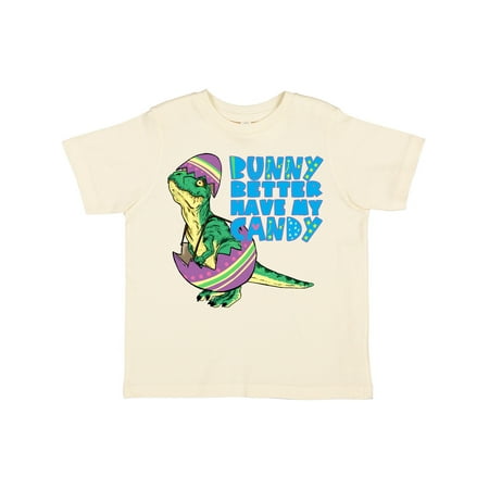 

Inktastic Easter Baby Dino Bunny Better Have My Candy Gift Toddler Boy or Toddler Girl T-Shirt