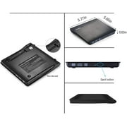 External CD DVD Drive USB 3.0, Premium Portable CD DVD +/-RW Optical Drive Burner Writer for Windows 10/8/7 Laptop Desktop Mac MacBook Pro Air iMac HP Dell LG Asus Acer Lenovo Thinkpad