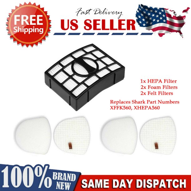 Vacuum Cleaner Filter 1 HEPA Filter & 2 Set Foam Pads for Shark
