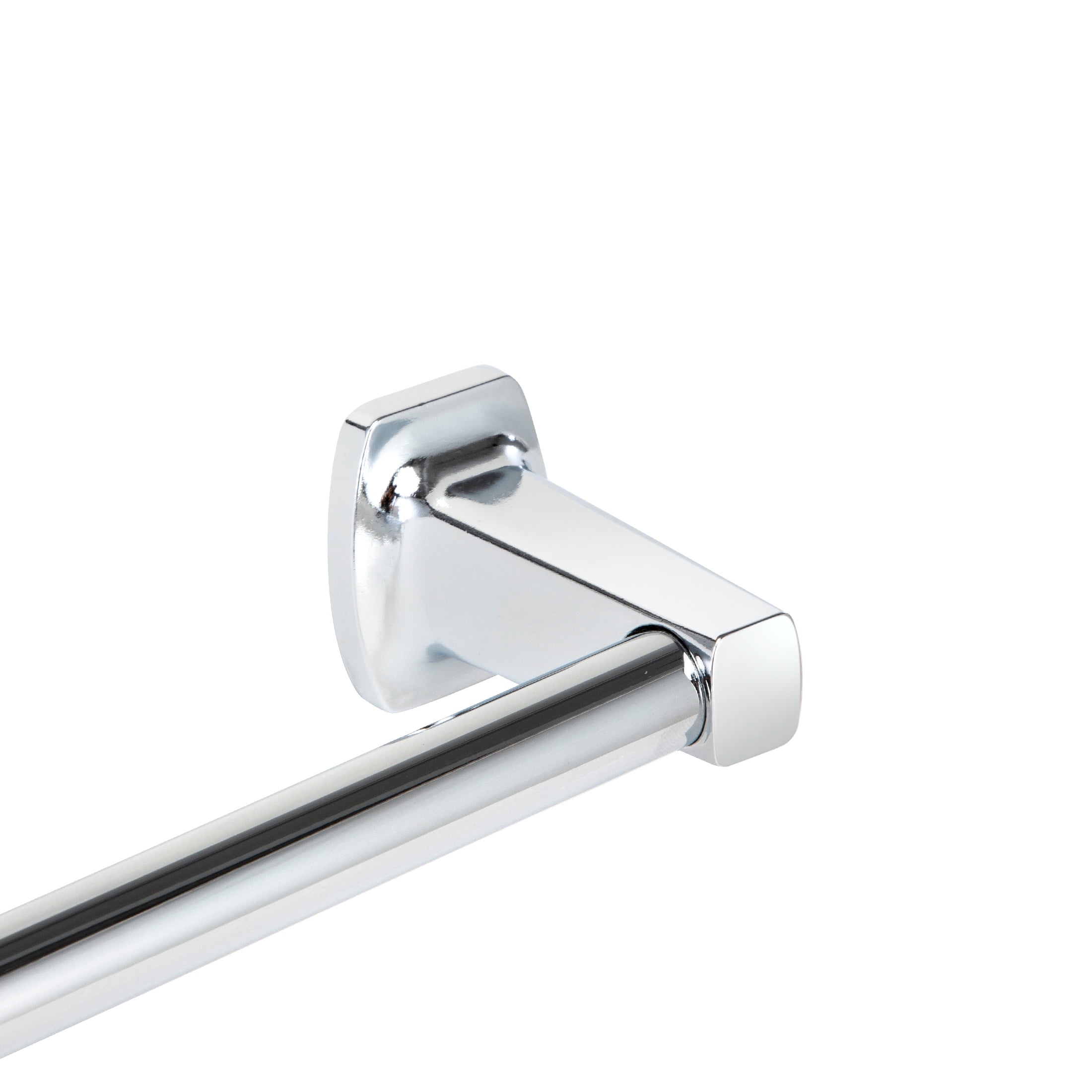 Mainstays 24 in Square Style Wall Mount Towel Bar, Chrome Finish, Mounting Hardware Included