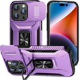 thumbnail image 1 of Funda para GANGXUN iPhone 15 Pro Max - Soporte metálico, Función magnética, Morado, 1 of 6