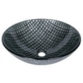 thumbnail image 3 of Silver Squares Glass Vessel Sink, 3 of 6