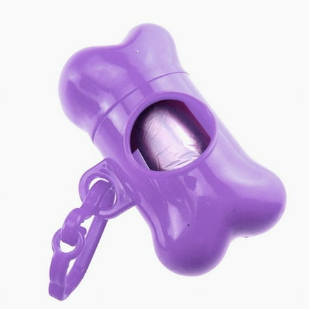 Waste Bag Pet Dog Poo Garbage Clean Carrier Holder Bone Shape Mini Dispenser Box