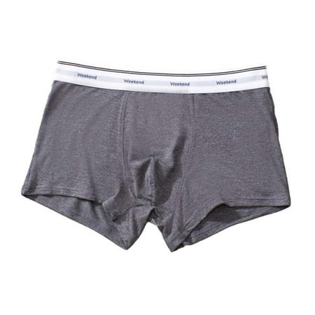 Men s Boxer Briefs Men Sports Briefs Men Sweat Proof Underwear Socks And Underwear for Long Leg Fashion for Deliver Tomorrow Travel Companion Pack No Ride up Dark Gray L