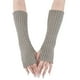 thumbnail image 1 of Guantes de invierno cálidos sobre el codo para mujer, guantes largos sin dedos con orificio para el pulgar, calentador de brazos de punto, 1 of 5