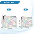 thumbnail image 4 of FORMRS 15-15.6 inch Laptop Sleeve Case Soft Carrying Quilted Computer Bag Cover, Purple Geometric, 4 of 7