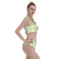 thumbnail image 6 of High Waisted Bikini Sets For Women, Cute Pineapple Green Leaves Flower Swimsuits Tummy Control, Two Pieces Bathing Suit, 6 of 8
