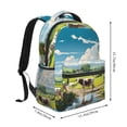 thumbnail image 2 of Fotbe Countryside Farm Cow Pattern Casual Backpack for School, Travel, and Outdoor Activities - Durable, Lightweight, and Comfortable, 2 of 5