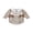 Khaki, variant on BemeyourBBs Girl Thanksgiving Romper Doll Collar Turkey Embroidery Plaid Jumpsuit