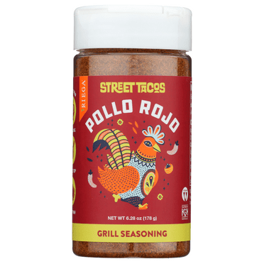 RIEGA Pollo Rojo Street Taco Grill Seasoning – Flavorful Blend, 6.28 oz for Chicken and More