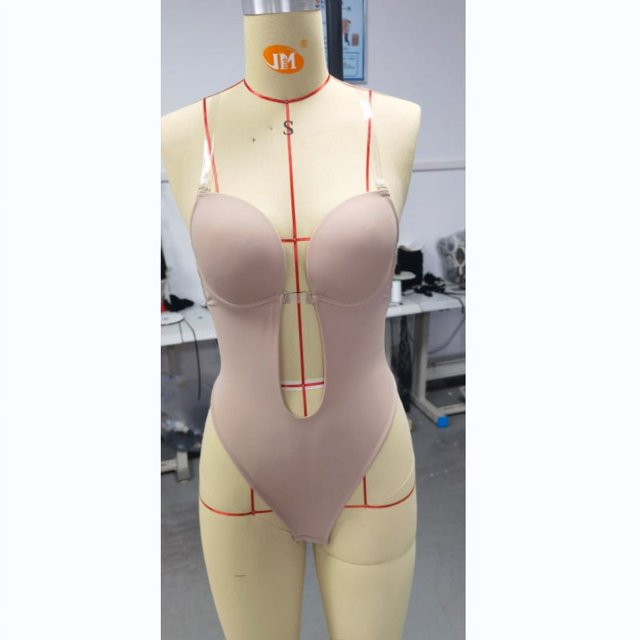 Ropa moldeadora de estilo europeo y americano, sujetador invisible, ropa interior, vestido de novia sin espalda, vestido de noche, ropa interior de una pieza para mujer