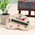 thumbnail image 3 of Paleta artística de madera para muebles de casa de muñecas en miniatura con pintura, 3 of 3
