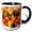 Black/White, variant on 3drose, Armenia, Yerevan. Farmers Market. Peaches., 15oz Mug