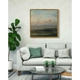 thumbnail image 4 of Drsoum Vintage Seascape Wall Art 16x16in Natural Framed Classic Retro Beach Landscape Wall Prints Farmhouse Kitchen Bathroom Office Decor, 4 of 6