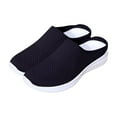 thumbnail image 4 of Dark Blue Womens Breathable Lightweight Wedge Heel Shoes For Spring And Summer Casual Outdoor Leisure All Match Comfortable Plus Size Footwear Size 42, 4 of 6