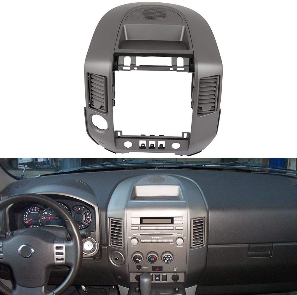 CTCAUTO With Speaker Molded Dash Cover Cap Overlay Fits For 04-06 Nissan Titan Armada 