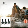 thumbnail image 4 of FENGGUIQU Multi-Function Whistle Keychain Black ABS with Compass for Outdoor 3Pcs, 4 of 4