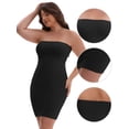 thumbnail image 3 of DARING DIVA Women's Push-Up Strapless Bandeau Tummy Control Slip XL Black, 3 of 6