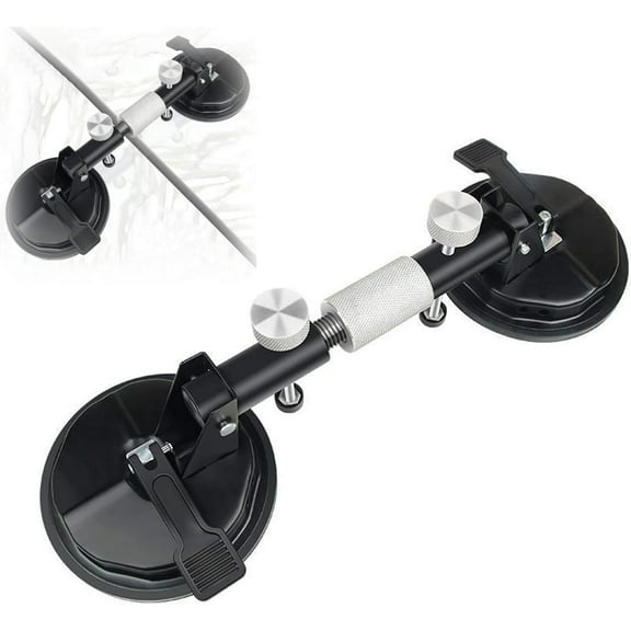 Suction Cup Heavy Duty Aluminum Vacuum Glass Puller Adjustable Vacuum Suction Cup Floor Gap Fixer Tool for Laminate Floor Gap Repair Installation Tools for Granite Stone Marble