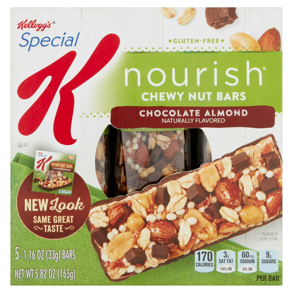 Special K Nourish Chewy Nut Bars Chocolate Almond, 1.16 oz, 5 Count