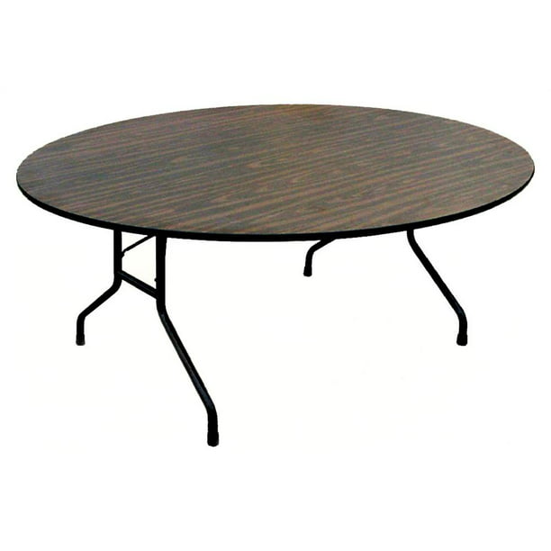 Round Solid Plywood Core Folding Table, Round Particle Board Table With Removable Legs