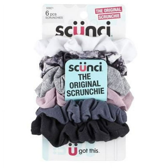 Conair Scunci U Got This Scrunchie Hair Tie, Multicolor, 6 ct