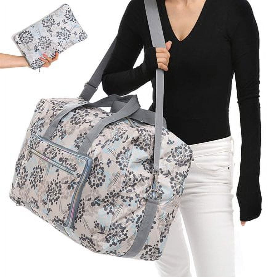 ZQB 22" Overnight Carry On Weekender Bag for Women Girls  Foldable Travel Duffle Bag