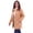 Soft Camel Windowpane Plaid, variant on Plus Size Fleece Swing Funnel-Neck Coat