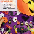 thumbnail image 4 of Decoración para colgar de brujas de calabaza DIY de fieltro para niños, artesanías y kits, adornos adhesivos, decoraciones para fiestas de Halloween Feliz Sencillez, 4 of 5