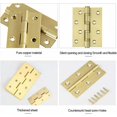 thumbnail image 3 of Bisagra de cobre - Mini bisagras Bisagra plegable Bisagra Hardware para el hogar Gabinete Cajón Hing, 3 of 5