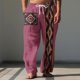 thumbnail image 1 of Pantalones largos para hombre, cintura elástica, transpirables, cómodos, suaves, informales, de playa, de poliéster., 1 of 5