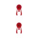 thumbnail image 3 of Toystoory Manillar Headpost Ajustable a prueba de herrumbre Catcher Cangrejo Encuadernación impermeable Hebilla de fijación Piezas de ciclismo Rojo 2Conjunto, 3 of 6