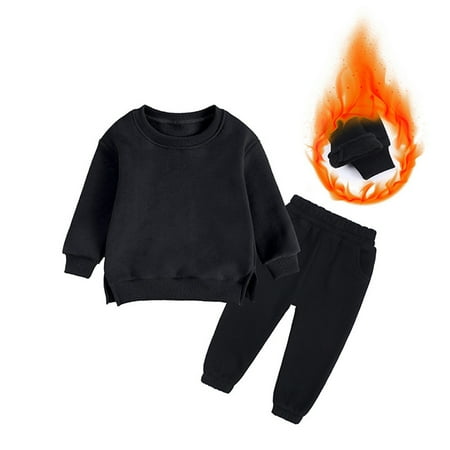 

RPVATI Toddler Baby Child Children Kids Clothes Long Sleeve Sweatshirt + Pants Set 2 Pieces Fall Winter Outfits Set