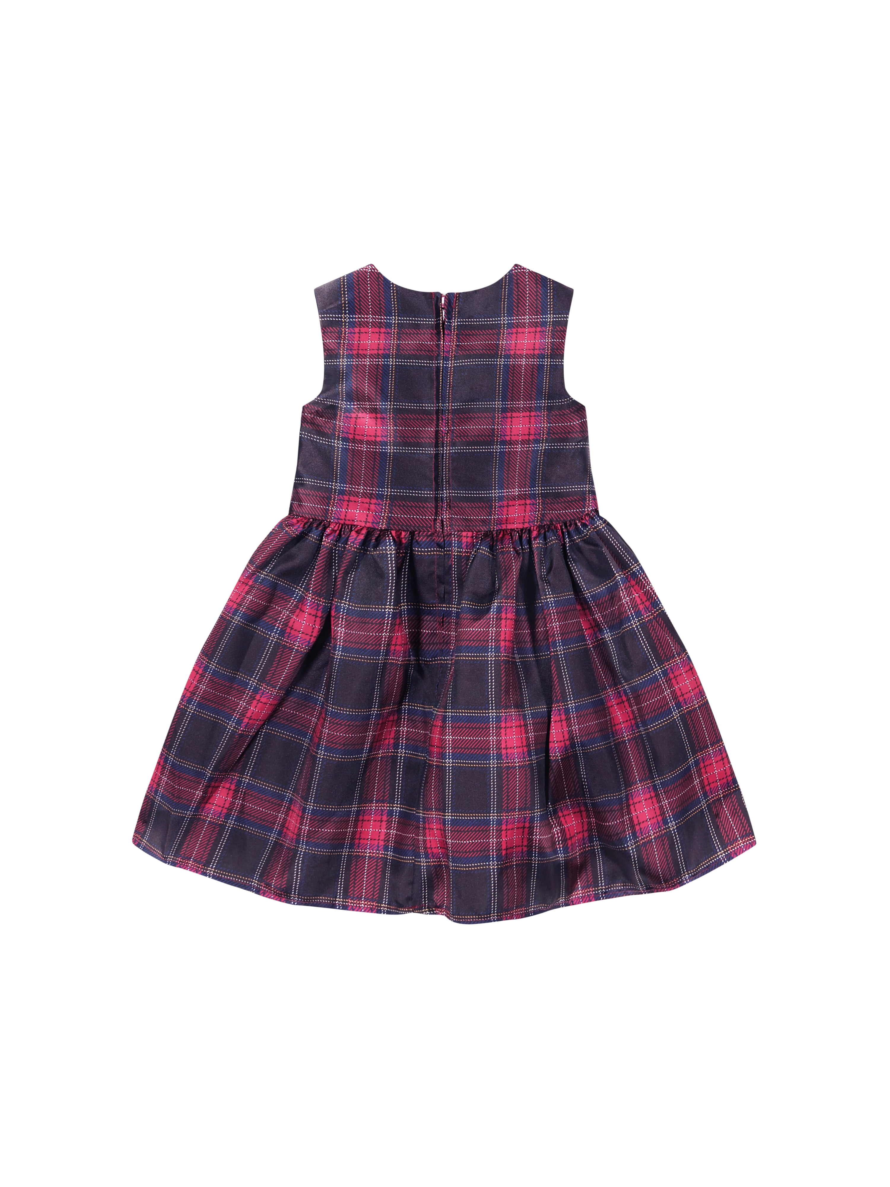 Kensie Toddler Girl Sleeveless Plaid Dress and Velvet Coat Set, Sizes 12 Months-3T