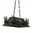 thumbnail image 6 of Meyda 178862 35 in. Moose At Dusk Oblong Pendant, Dark Burnished Antique Copper Purple & Blue Blue & Green, 6 of 7
