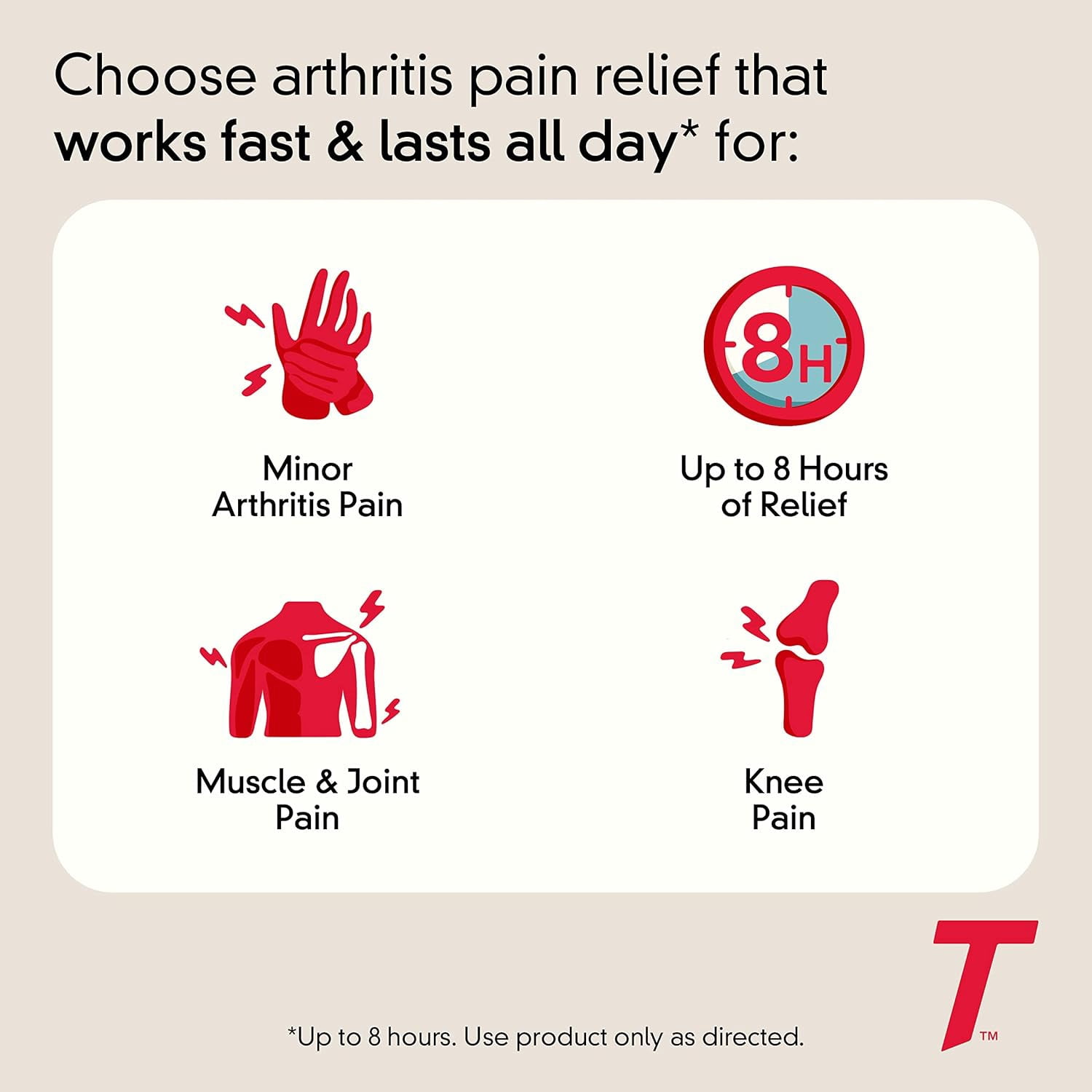 Tylenol 8 Hour Arthritis Pain Extended Release Caplets, 650 mg, 100 Ea