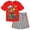 Monster Jam Red, variant on Monster Jam Toddler Boys' Athletic 2-Piece T-Shirt and Shorts Set Grave Digger Black