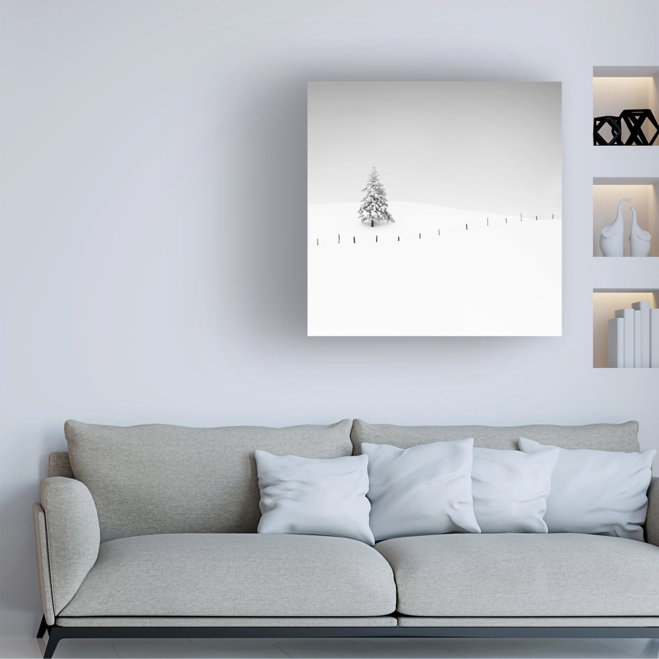 Canvas Wall Art - Alexej Schulz 'Placeholder' Wall Art for Living Room, Bedroom, or Office Décor by Trademark Fine Art - 18 x 18 Inches