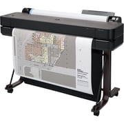 HP DesignJet T630 Large Format 36-inch Plotter Printer with Auto Sheet Feeder, Media Bin & Stand (5HB11D)